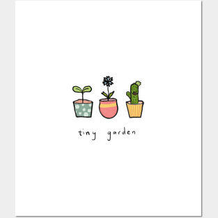 Tiny potted plants Posters and Art